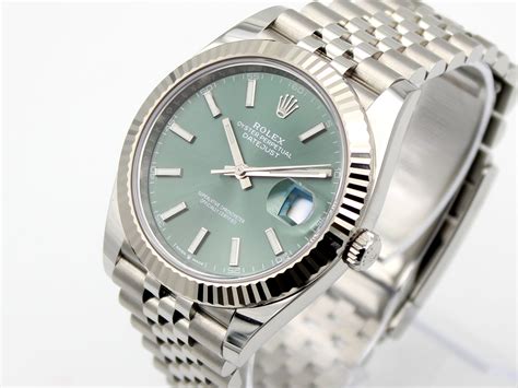 rolex datejust verde menta|Rolex Datejust bracelet.